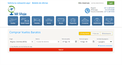 Desktop Screenshot of miviajecolombia.com